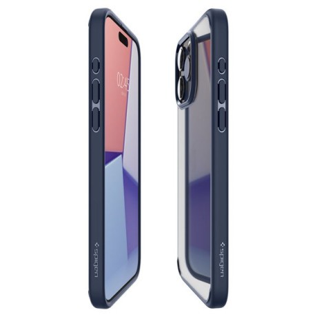 Оригинальный чехол Spigen Ultra Hybrid для iPhone 15 Pro Max - Navy Blue
