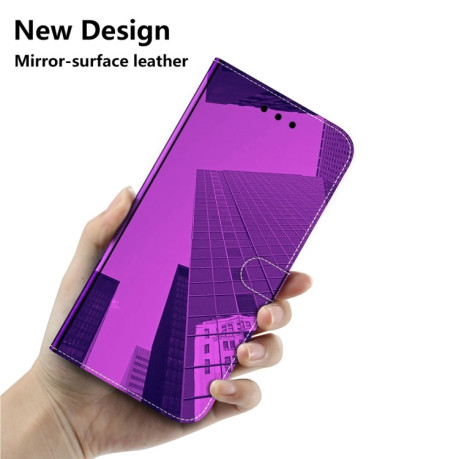 Чехол-книжка Lmitated Mirror для Xiaomi Redmi Note 12 4G - фиолетовый