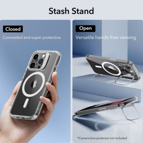 Оригинальный чехол ESR Classic Kickstand Halolock Magsafe для iPhone 15 Pro - прозрачный