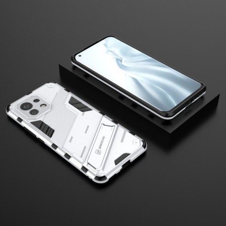 Противоударный чехол Punk Armor для Xiaomi Mi 11 - белый