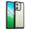 Протиударний чохол Colorful Acrylic Series із кольоровою силіконовою боковиною на Xiaomi OPPO A5 Pro 5G - чорний