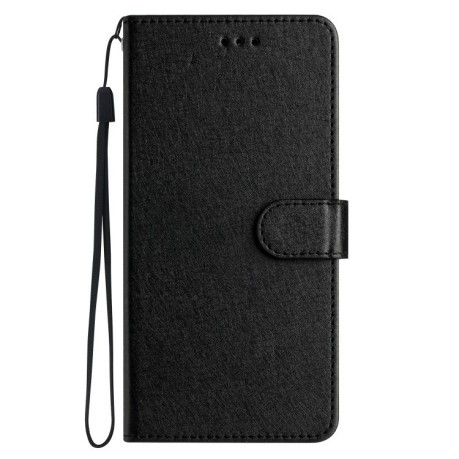 Чехол-книжка Silk Texture Horizontal Flip Leather для OnePlus 13 - черный