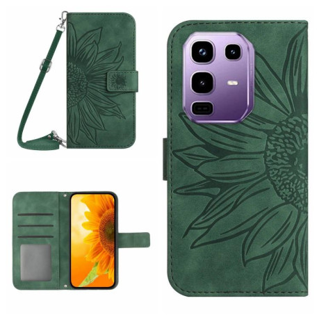 Чохол-книжка Skin Feel Sun Flower для Infinix Note 50 Pro+ 5G - зелений