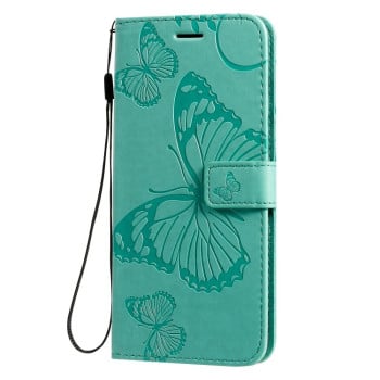 Чохол-книжка Pressed Printing Butterfly Pattern на Samsung Galaxy S20 Ultra-зелений