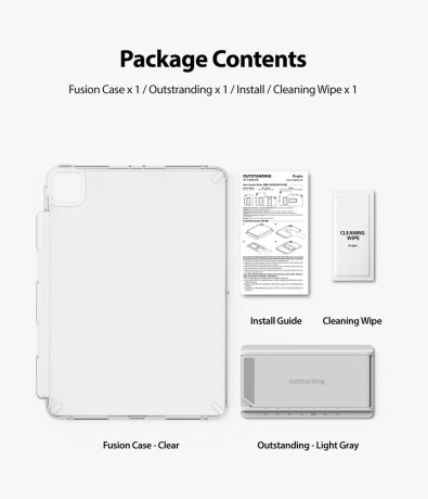 Чохол RINGKE GEN FUSION COMBO для iPad Pro 11 2021 - прозорий