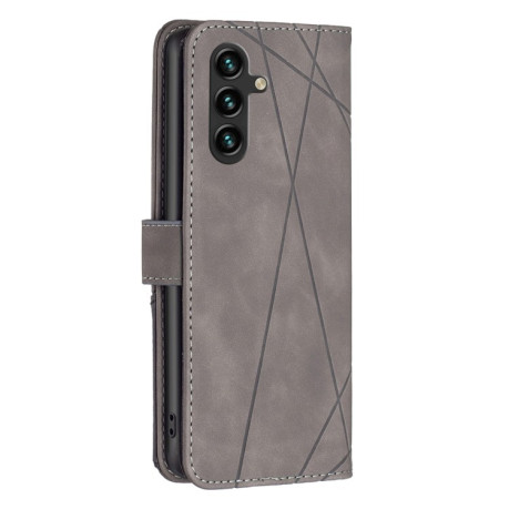 Чехол-книжка Rhombus Texture для Samsung Galaxy A55 - серый