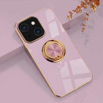 Чехол 6D Electroplating with Magnetic Ring для iPhone 13 Pro - фиолетовый