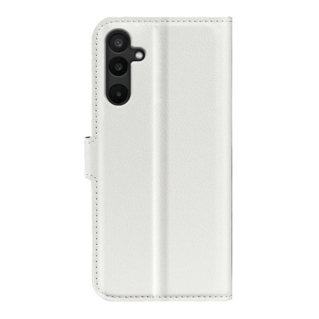 Чехол-книжка Litchi Texture Horizontal Flip Leather на Samsung Galaxy M16 / F16 - белый