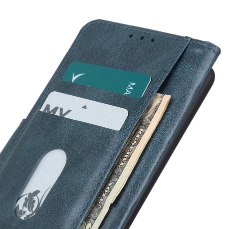 Чехол-книжка Mirren Crazy Horse Texture на OnePlus 10 Pro - синий