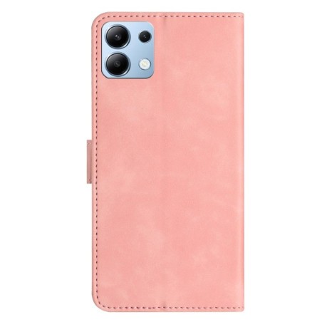 Чохол-книжка Seven Butterflies Embossed Leather для Xiaomi Redmi Note 14 4G - рожевий