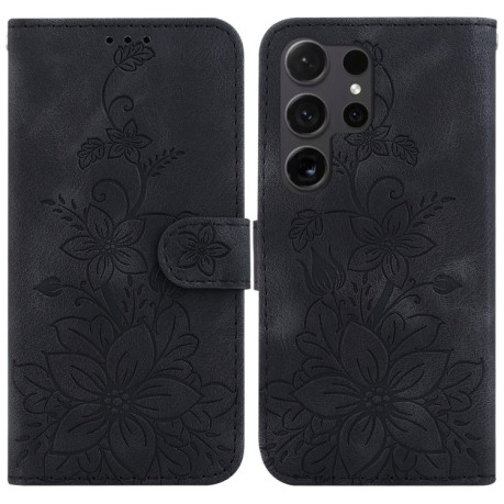 Чохол-книжка Lily Embossed Leather  для Samsung Galaxy S25 Ultra 5G - чорний