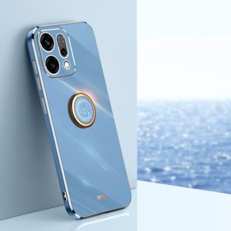 Чохол XINLI Straight Edge із держаталем-підставкою на OPPO Reno14 5G Global - синій