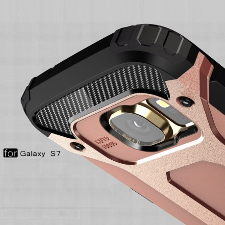 Противоударный чехол Rugged Armor на Galaxy S7 / G930 - розовое золото
