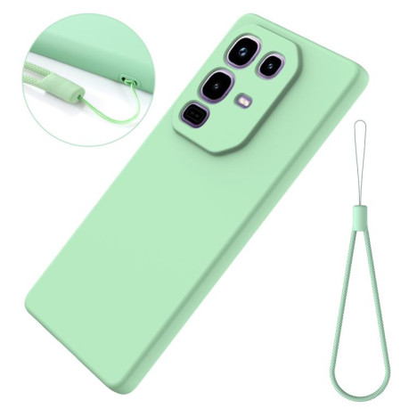 Силиконовый чехол Solid Color Liquid Silicone на Infinix Note 50 4G / 50 Pro 4G - зеленый