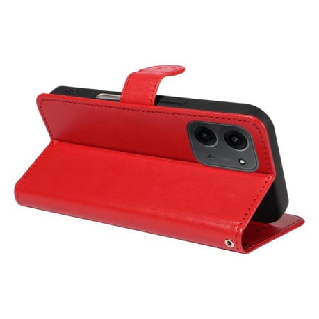 Чехол-книжка Cat Embossing Pattern на Xiaomi Redmi 15C 5G / 4G EU 173mm - красный