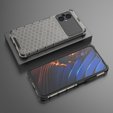 Чохол протиударний Honeycomb на Xiaomi Poco M5 - чорний