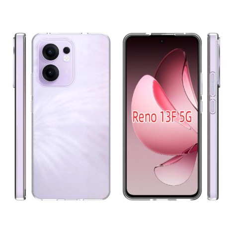 Противоударный чехол Waterproof Texture для OPPO Reno13 F 5G - прозрачный