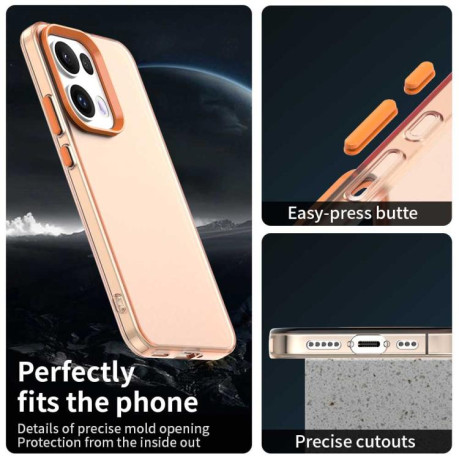 Противоударный чехол Candy Series для OPPO Reno13 Pro 5G Global - оранжевый