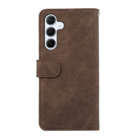 Чехол-книжка ABEEL Color Block Magnetic RFID Leather на Samsung Galaxy A26 5G - Brown-Blue