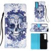 Чехол-книжка 3D Painting для Samsung Galaxy S22 Plus - Cloud Skull