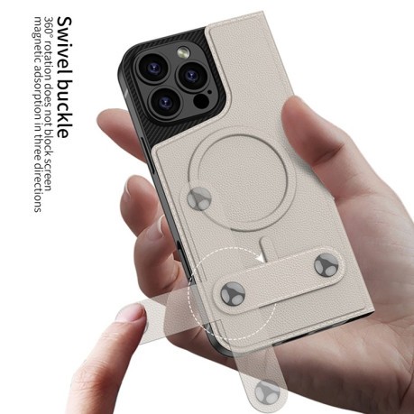 Чехол-книжка GKK Detachable Flip Leather MagSafe для iPhone 16 Pro - Gray