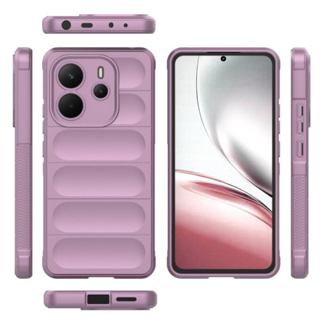 Силіконовий чехол Magic Flannel для Xiaomi Redmi Note 14 4G 164.84mm - фіолетовий