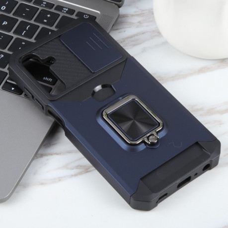 Противоударный чехол Armor Camera Shield для Samsung Galaxy A25 5G - синий