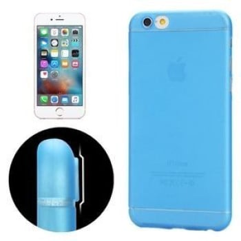 Ультратонкий Полупрозрачный Чехол с Защитой Камеры Серый для iPhone  6 Plus  6S Plus(Blue)