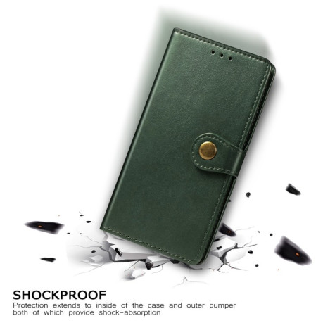 Чехол-книжка Retro Solid Color на iPhone 12 Pro Max - зеленый