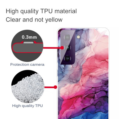 Протиударний чохол Marble Pattern для Samsung Galaxy S21 Plus- Abstract Red