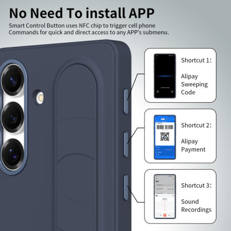 Чохол Escase з ремінцем і функціональною кнопкою на Samsung Galaxy S26 5G