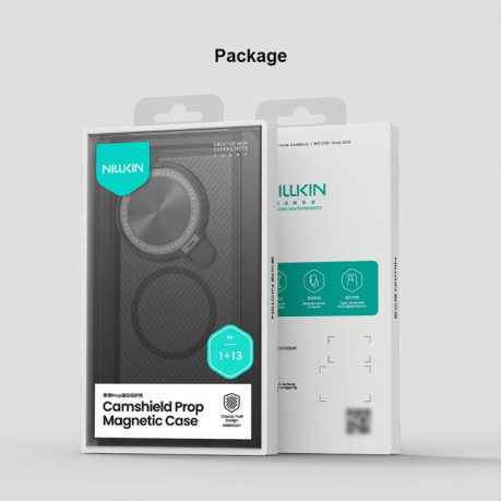 Противоударный чехол NILLKIN CamShield Prop MagSafe Magnetic Translucent на OnePlus 13 - черный