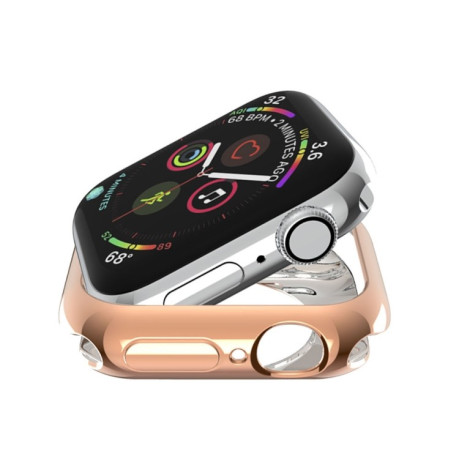 Протиударна накладка Round Hole для Apple Watch Series 3 / 2 / 1 42mm - рожево золота