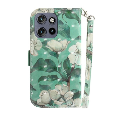 Чехол-книжка 3D Painting для Motorola Edge 50 Neo 5G Global - Flower