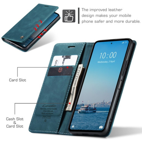 Чохол-книжка CaseMe-013 Multifunctional на Xiaomi Redmi 12 4G/12 5G/Note 12R/POCO M6 Pro 5G - синій