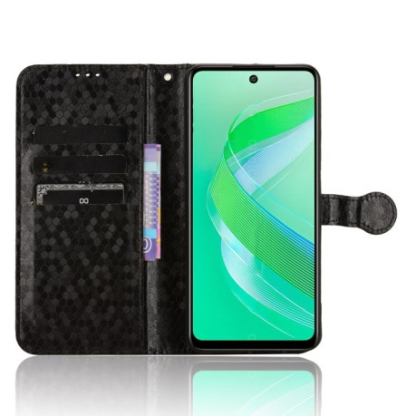 Чехол-книжка Honeycomb Dot для Infinix Smart 8 - черный