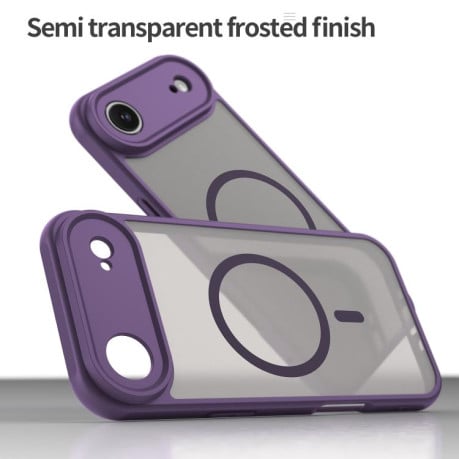 Чехол Fan Dun Series гибрид Frosted с Magsafe на iPhone Air - фиолетовый