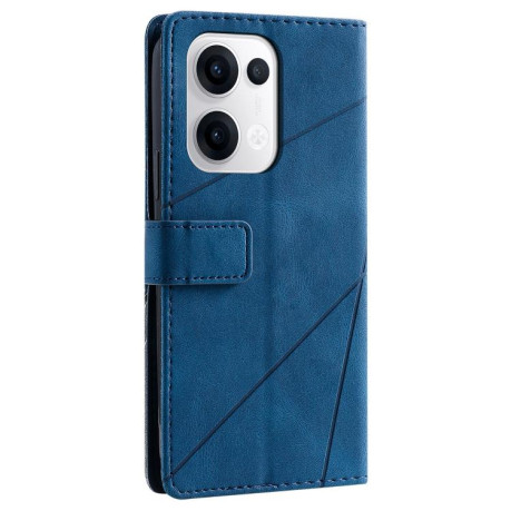 Чехол-книжка Skin Feel Splicing для OPPO Reno13 5G - синий