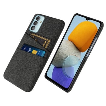 Протиударний чохол Cloth Texture with Dual Card Slots для Samsung Galaxy M23 5G - чорний