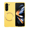 Протиударний чохол Skin Feel Magsafe Magnetic Samsung Galaxy Fold 5 - жовтий