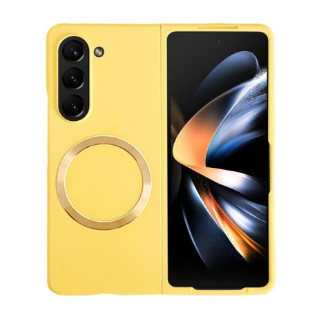 Протиударний чохол Skin Feel Magsafe Magnetic Samsung Galaxy Fold 5 - жовтий