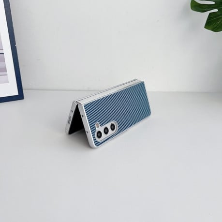 Чехол Kevlar Carbon Fiber Ultra-thin на Samsung Galaxy Fold 7 - синий