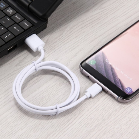 Кабель USB 2 to USB-C / Type-C Charging Data Cable, Cable Length: 1m - білий