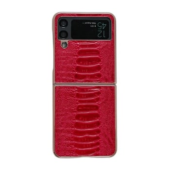 Кожаный чехол Genuine Pinshang Series Nano для Samsung Galaxy  Flip4 5G - красный