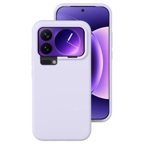Силиконовый чехол Liquid Silicone Skin-friendly на Xiaomi 17 Pro - фиолетовый