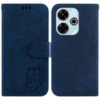Чехол-книжка Little Tiger Embossed Leather на Xiaomi Poco M6 4G - синий