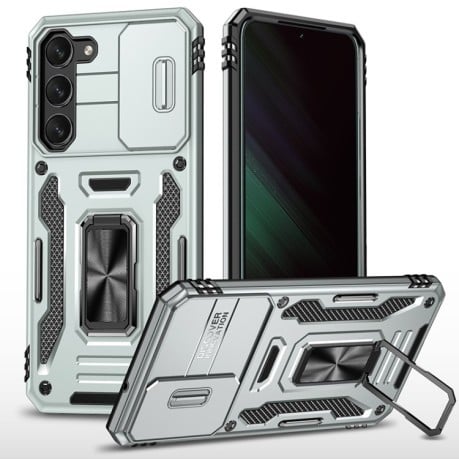 Протиударний чохол Armor Camera Shield для Samsung Galaxy S25 5G - сірий