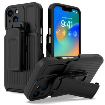 Противоударный чехол Series Back Clip для iPhone 14 Plus - черный