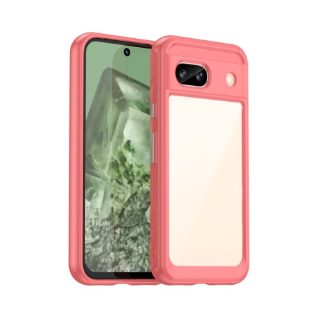 Противоударный чохол Colorful Acrylic Series для Google Pixel 8a - красный