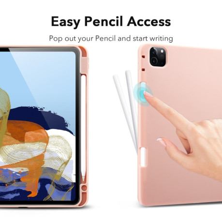 Чохол-книжка ESR Rebound Pencil Series для iPad Pro 11 2021/2020/2018 - рожеве золото